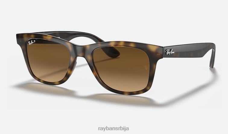Ray-Ban рб4640 P0HP847 наочаре за сунце полирано светло хавана/браон мушкарци