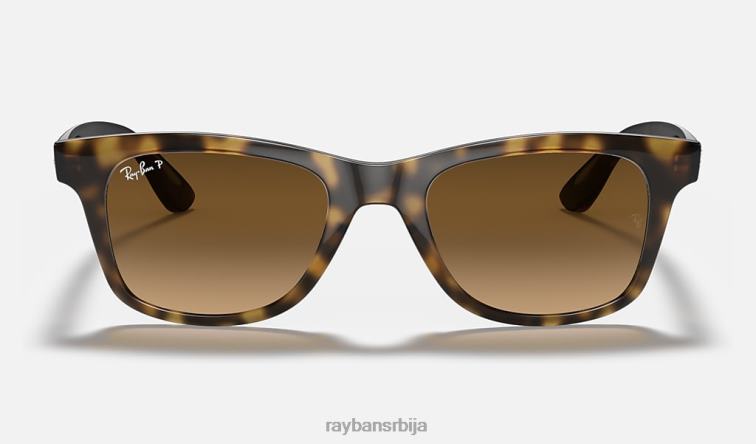 Ray-Ban рб4640 P0HP847 наочаре за сунце полирано светло хавана/браон мушкарци