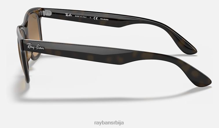 Ray-Ban рб4640 P0HP847 наочаре за сунце полирано светло хавана/браон мушкарци