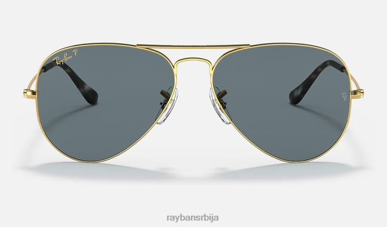 Ray-Ban 4. јул ограничено издање P0HP1478 наочаре за сунце полирано златно/плаво мушкарци