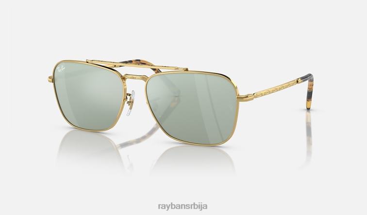 Ray-Ban 4. јул ограничено P0HP1557 наочаре за сунце полирано злато/сребро мушкарци