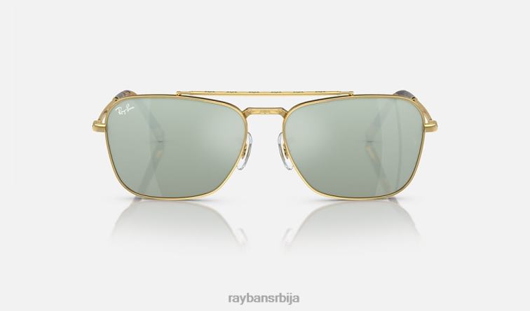 Ray-Ban 4. јул ограничено P0HP1557 наочаре за сунце полирано злато/сребро мушкарци
