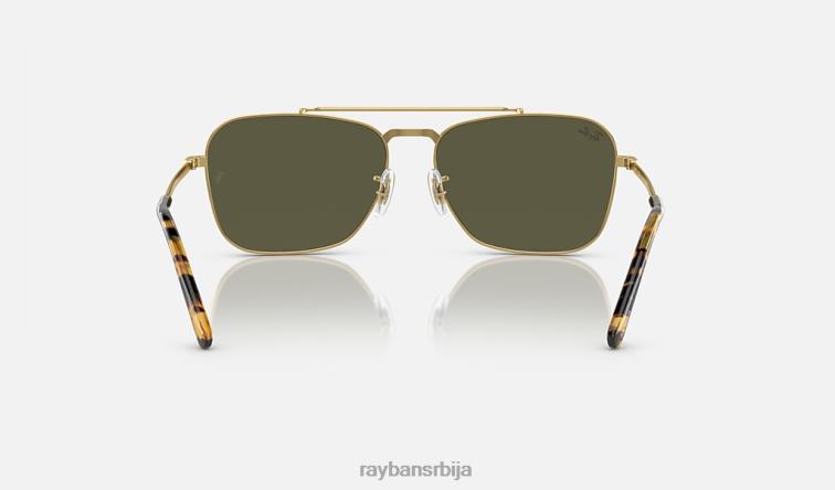 Ray-Ban 4. јул ограничено P0HP1557 наочаре за сунце полирано злато/сребро мушкарци