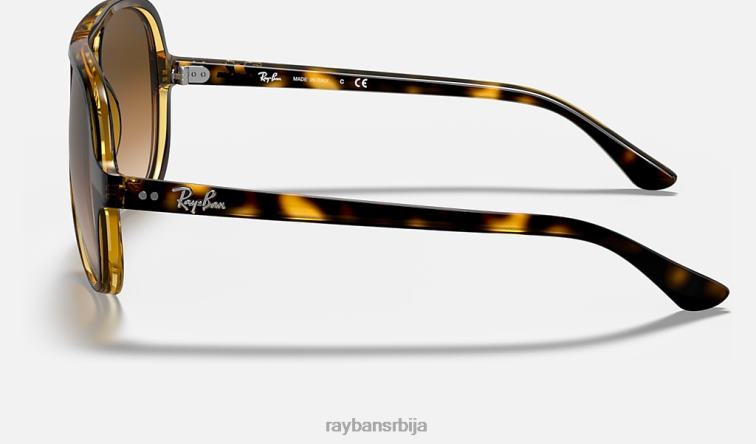Ray-Ban цатс 5000 цлассиц P0HP533 наочаре за сунце углачан светло хавана/светло браон мушкарци