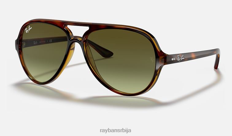 Ray-Ban цатс 5000 цлассиц P0HP536 наочаре за сунце полирана светло хавана/зелена мушкарци