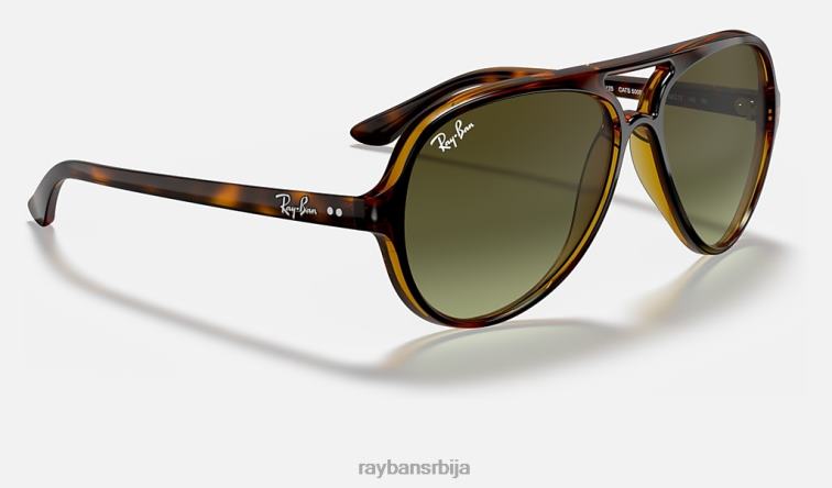 Ray-Ban цатс 5000 цлассиц P0HP536 наочаре за сунце полирана светло хавана/зелена мушкарци