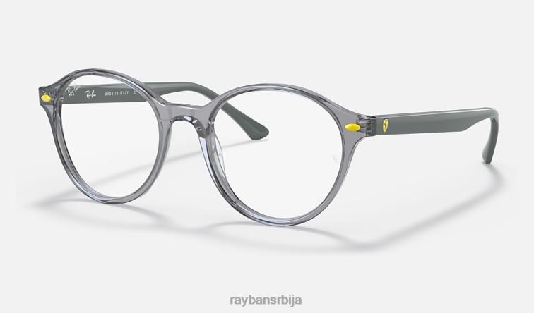 Ray-Ban рб5404м сцудериа феррари колекција P0HP2022 наочаре за сунце углачана провидно сива мушкарци