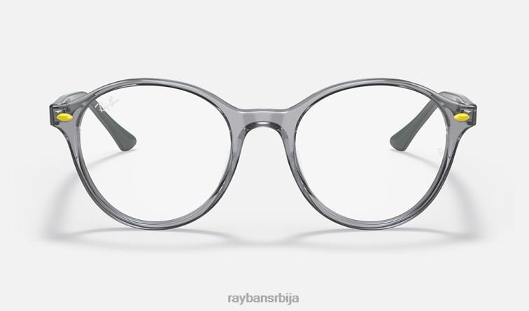 Ray-Ban рб5404м сцудериа феррари колекција P0HP2022 наочаре за сунце углачана провидно сива мушкарци