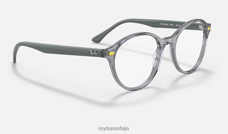 Ray-Ban рб5404м сцудериа феррари колекција P0HP2022 наочаре за сунце углачана провидно сива мушкарци