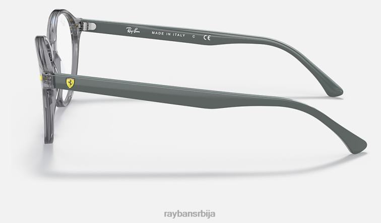 Ray-Ban рб5404м сцудериа феррари колекција P0HP2022 наочаре за сунце углачана провидно сива мушкарци
