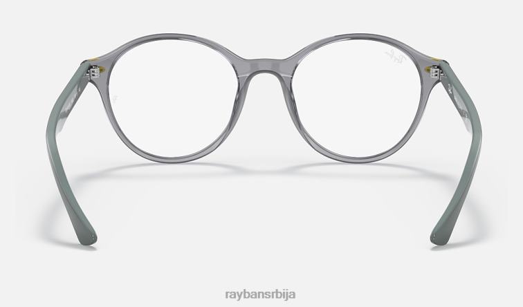 Ray-Ban рб5404м сцудериа феррари колекција P0HP2022 наочаре за сунце углачана провидно сива мушкарци