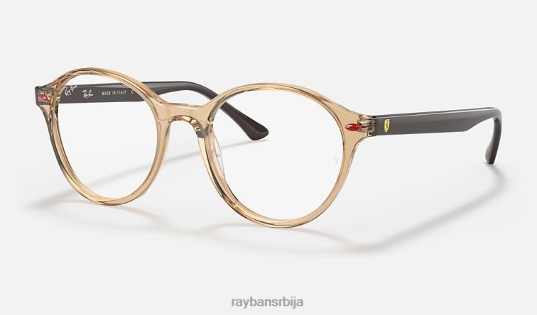 Ray-Ban рб5404м сцудериа феррари колекција P0HP2023 наочаре за сунце углачан провидно браон мушкарци