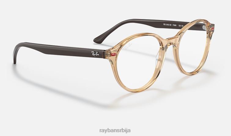 Ray-Ban рб5404м сцудериа феррари колекција P0HP2023 наочаре за сунце углачан провидно браон мушкарци