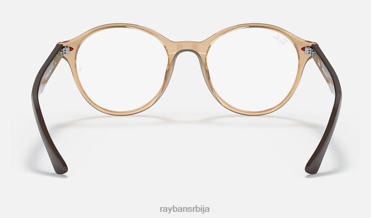 Ray-Ban рб5404м сцудериа феррари колекција P0HP2023 наочаре за сунце углачан провидно браон мушкарци