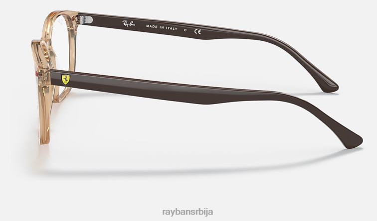 Ray-Ban рб5405м сцудериа феррари колекција P0HP1939 наочаре за сунце углачан провидно браон мушкарци