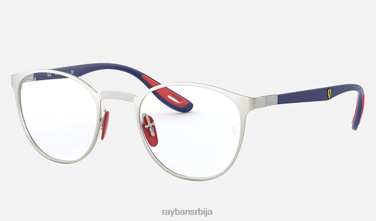 Ray-Ban рб6355м сцудериа феррари колекција P0HP2343 наочаре за сунце мат сребро мушкарци