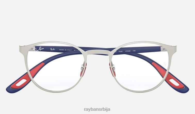 Ray-Ban рб6355м сцудериа феррари колекција P0HP2343 наочаре за сунце мат сребро мушкарци