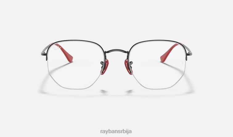Ray-Ban рб6448м сцудериа феррари колекција P0HP2390 наочаре за сунце углачана црна мушкарци