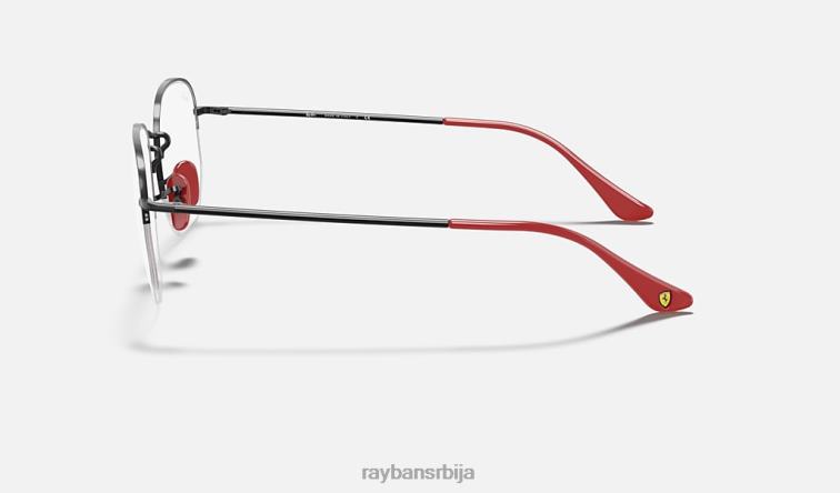 Ray-Ban рб6448м сцудериа феррари колекција P0HP2390 наочаре за сунце углачана црна мушкарци