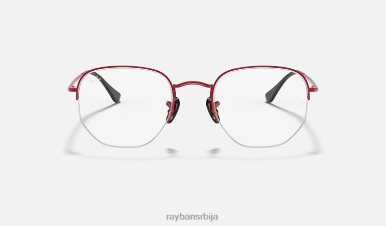 Ray-Ban рб6448м сцудериа феррари колекција P0HP2391 наочаре за сунце углачано црвено мушкарци