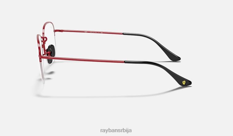 Ray-Ban рб6448м сцудериа феррари колекција P0HP2391 наочаре за сунце углачано црвено мушкарци