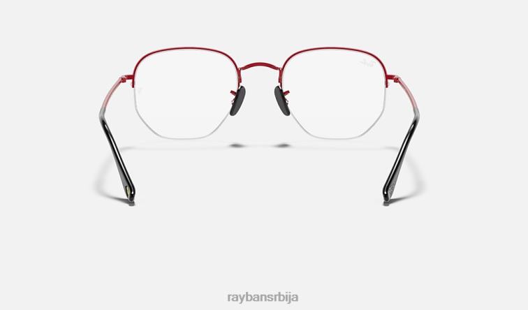 Ray-Ban рб6448м сцудериа феррари колекција P0HP2391 наочаре за сунце углачано црвено мушкарци