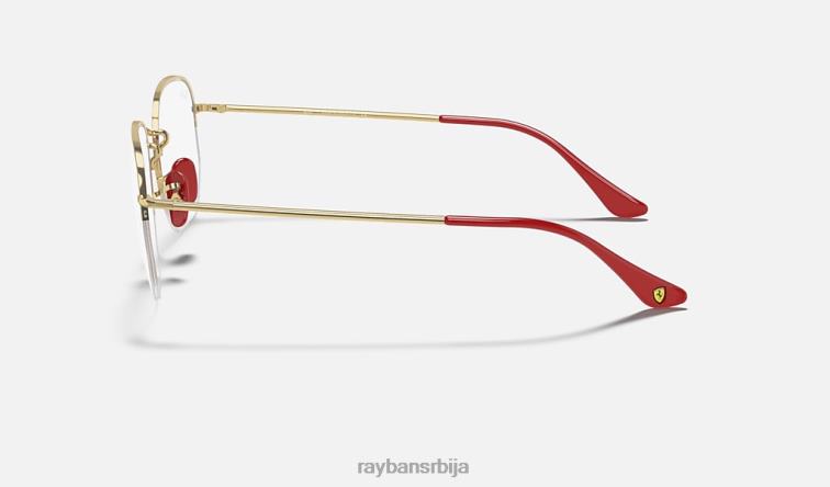 Ray-Ban рб6448м сцудериа феррари колекција P0HP2392 наочаре за сунце углачано злато мушкарци