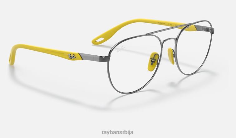 Ray-Ban рб6473м сцудериа феррари колекција P0HP2474 наочаре за сунце углачан гунметал мушкарци