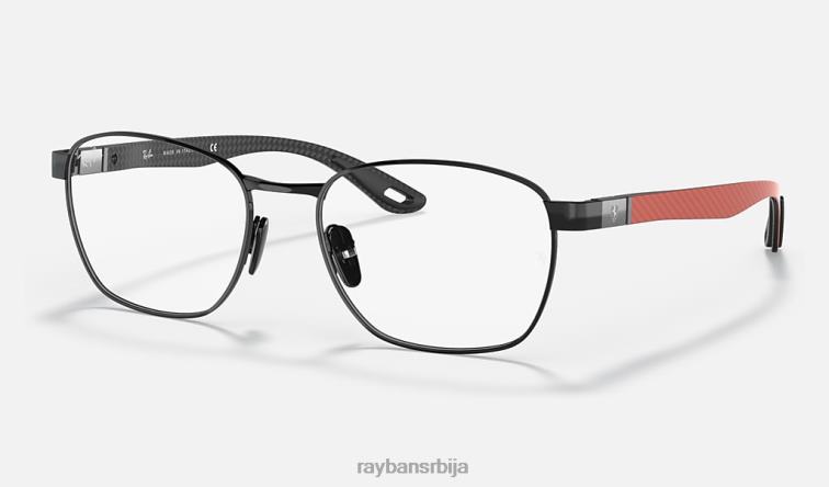 Ray-Ban рб6480м сцудериа феррари колекција P0HP2025 наочаре за сунце углачана црна мушкарци