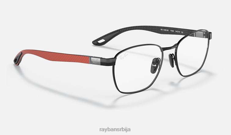 Ray-Ban рб6480м сцудериа феррари колекција P0HP2025 наочаре за сунце углачана црна мушкарци