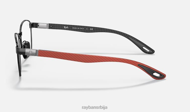 Ray-Ban рб6480м сцудериа феррари колекција P0HP2025 наочаре за сунце углачана црна мушкарци