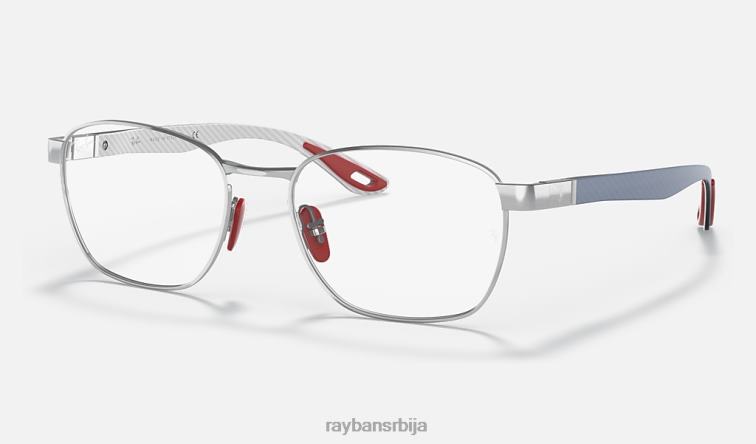 Ray-Ban рб6480м сцудериа феррари колекција P0HP2027 наочаре за сунце углачано сребро мушкарци