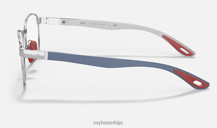 Ray-Ban рб6480м сцудериа феррари колекција P0HP2027 наочаре за сунце углачано сребро мушкарци