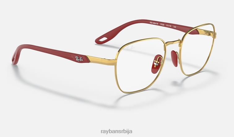 Ray-Ban рб6484м сцудериа феррари колекција P0HP2110 наочаре за сунце углачано злато мушкарци
