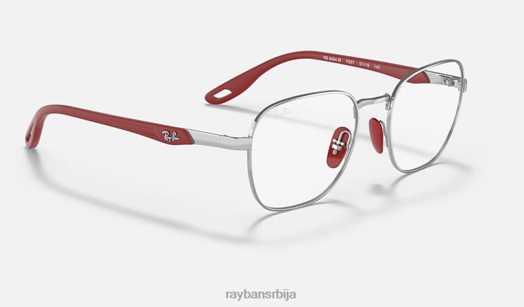 Ray-Ban рб6484м сцудериа феррари колекција P0HP2112 наочаре за сунце углачано сребро мушкарци