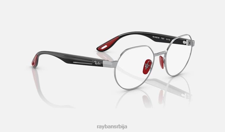 Ray-Ban рб6492м оптика сцудериа феррари колекција P0HP2203 наочаре за сунце углачано сребро мушкарци