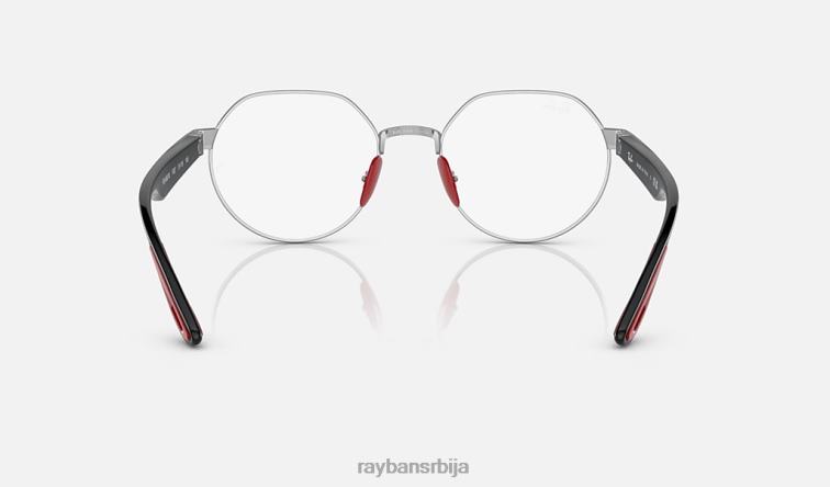 Ray-Ban рб6492м оптика сцудериа феррари колекција P0HP2203 наочаре за сунце углачано сребро мушкарци