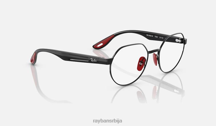 Ray-Ban рб6492м оптика сцудериа феррари колекција P0HP2204 наочаре за сунце углачана црна мушкарци
