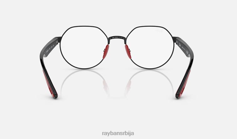 Ray-Ban рб6492м оптика сцудериа феррари колекција P0HP2204 наочаре за сунце углачана црна мушкарци