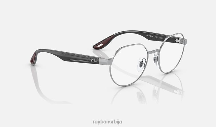 Ray-Ban рб6492м оптика сцудериа феррари колекција P0HP2207 наочаре за сунце углачано сребро мушкарци