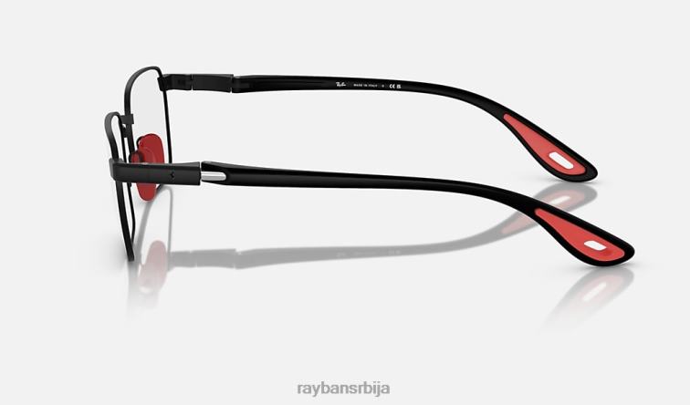 Ray-Ban рб6507м оптика сцудериа феррари колекција P0HP2035 наочаре за сунце углачана црна мушкарци
