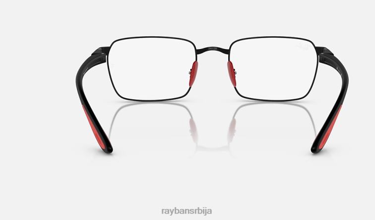 Ray-Ban рб6507м оптика сцудериа феррари колекција P0HP2035 наочаре за сунце углачана црна мушкарци