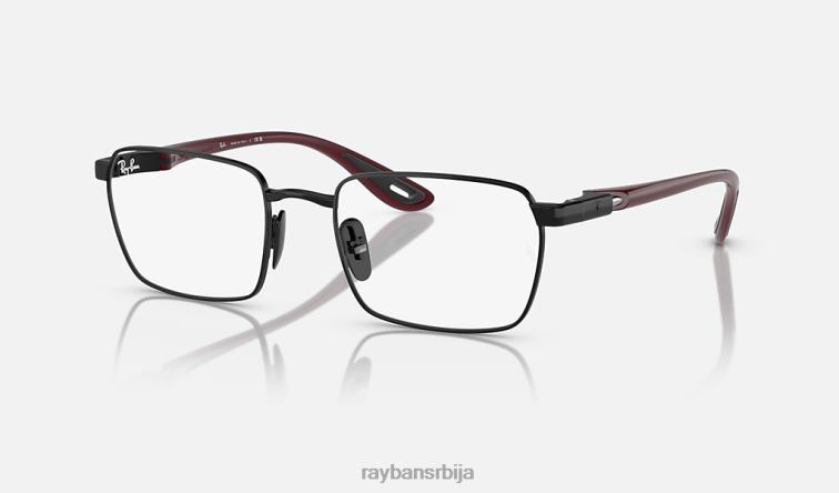 Ray-Ban рб6507м оптика сцудериа феррари колекција P0HP2037 наочаре за сунце углачана црна мушкарци