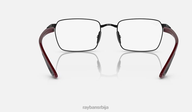 Ray-Ban рб6507м оптика сцудериа феррари колекција P0HP2037 наочаре за сунце углачана црна мушкарци
