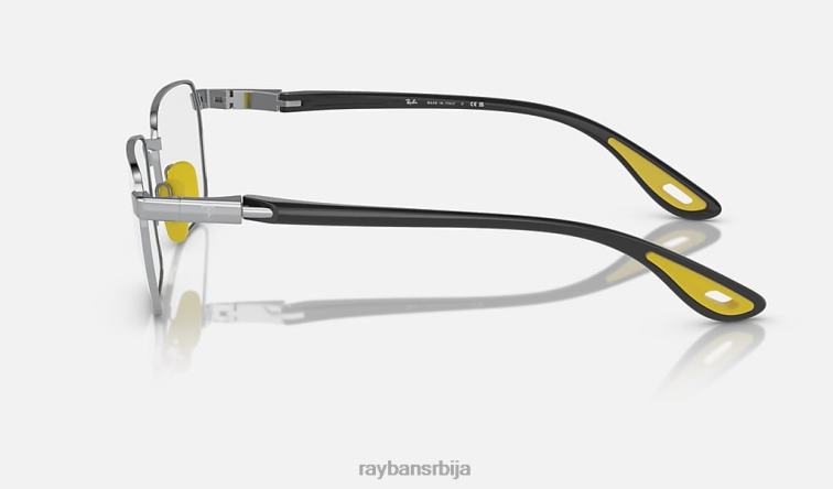 Ray-Ban рб6507м оптика сцудериа феррари колекција P0HP2038 наочаре за сунце углачано сребро мушкарци