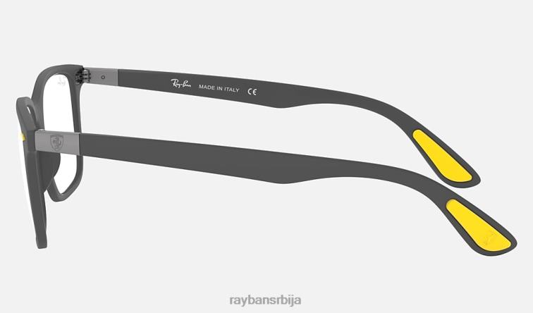 Ray-Ban рб7144м сцудериа феррари колекција P0HP2381 наочаре за сунце мат сива мушкарци