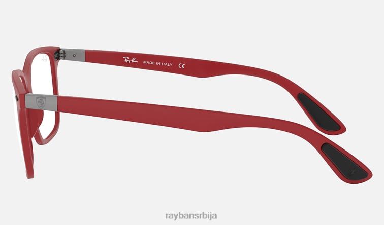 Ray-Ban рб7144м сцудериа феррари колекција P0HP2382 наочаре за сунце мат црвена мушкарци