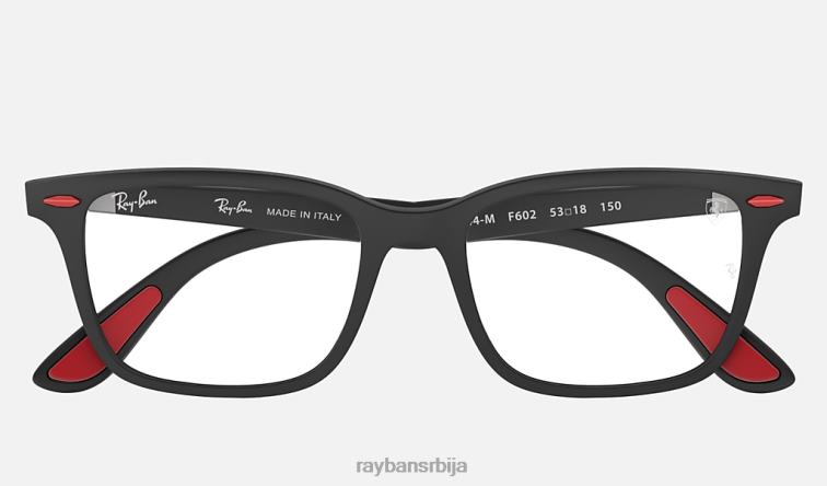 Ray-Ban рб7144м сцудериа феррари колекција P0HP2383 наочаре за сунце мат црна мушкарци