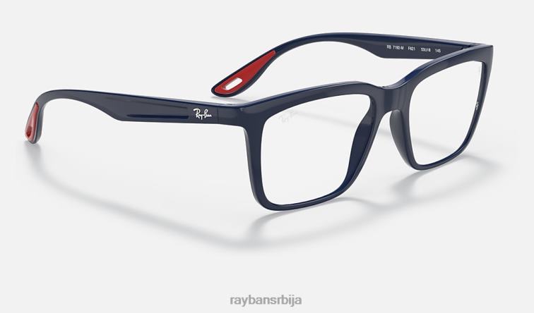 Ray-Ban рб7192м колекција сцудериа феррари P0HP2301 наочаре за сунце углачано плаво мушкарци