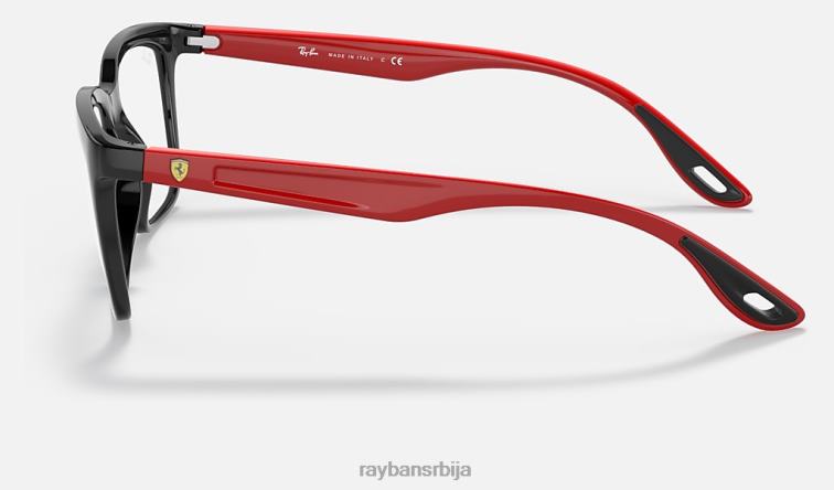 Ray-Ban рб7192м колекција сцудериа феррари P0HP2303 наочаре за сунце углачана црна мушкарци